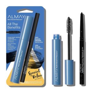 Almay Twin-Motion Mascara and Eyeliner Set, Black Brown