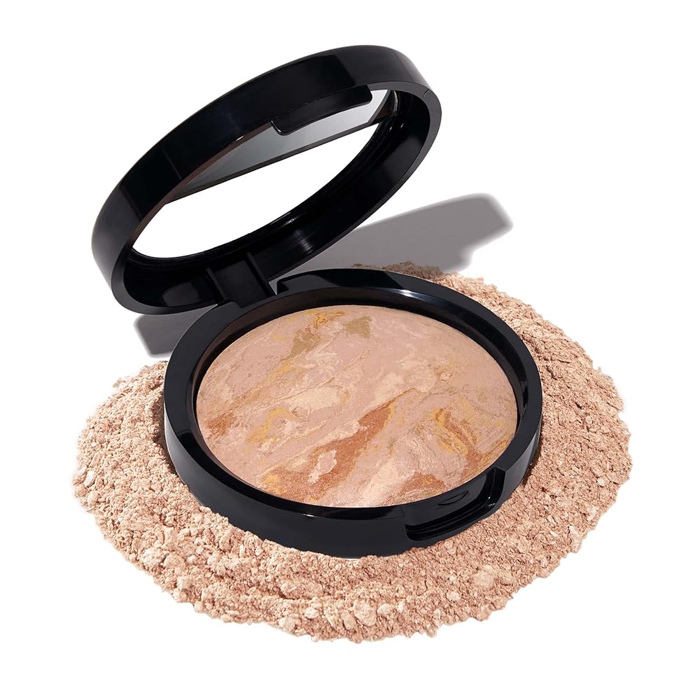 LAURA GELLER NEW YORK Award-Successful Baked Stability-n-Brighten Coloration Correcting Powder Basis – Truthful Shade – Buildable Mild to Medium Protection with a Demi-Matte Pure End