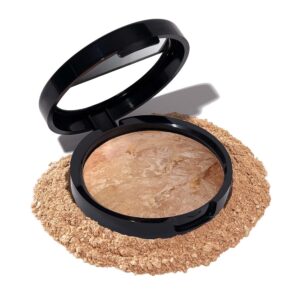 LAURA GELLER NEW YORK Baked Stability-n-Brighten Colour Correcting Powder Basis – Medium – Award-Successful Components with Buildable Gentle to Medium Protection and Demi-Matte Pure…