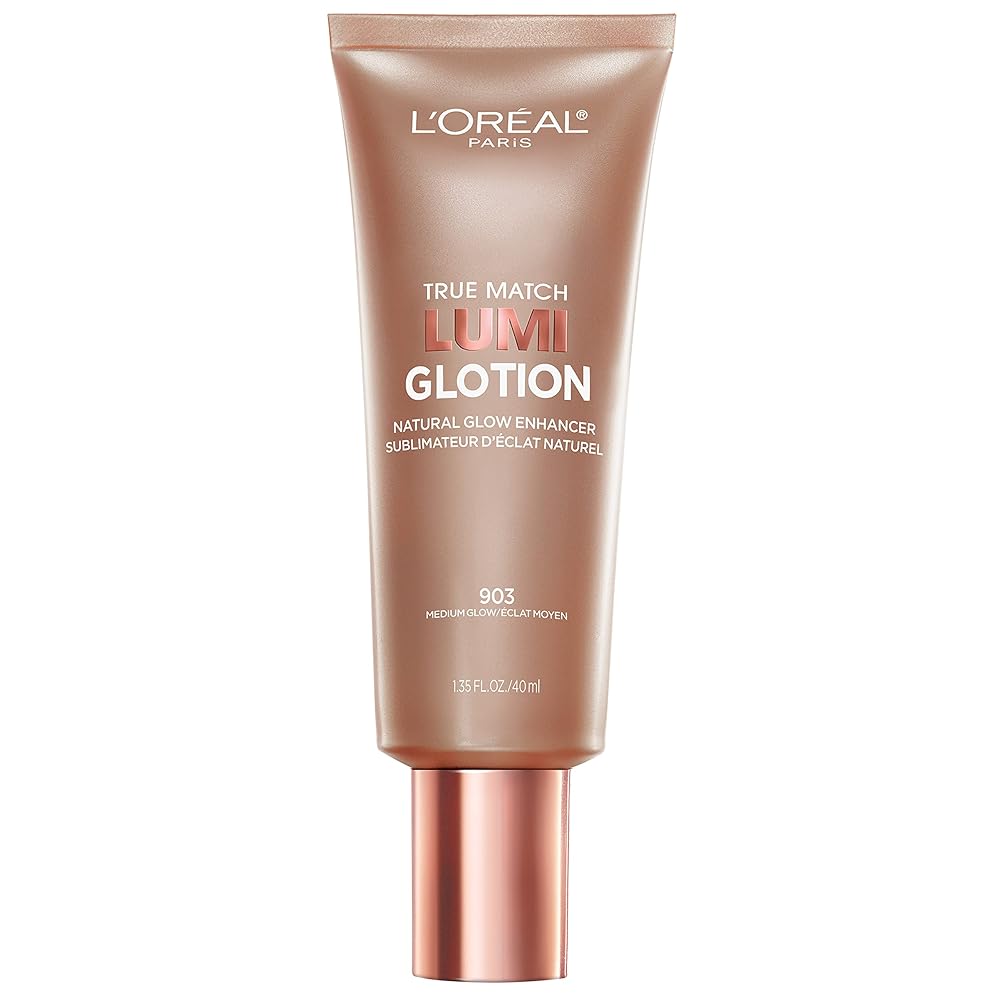 L’Oreal Paris Make-up True Match Lumi Glotion, Pure Radiance Booster, Illuminating Highlighter, Bronzing Drops for a Sunlit Glow, Shade 903 Medium