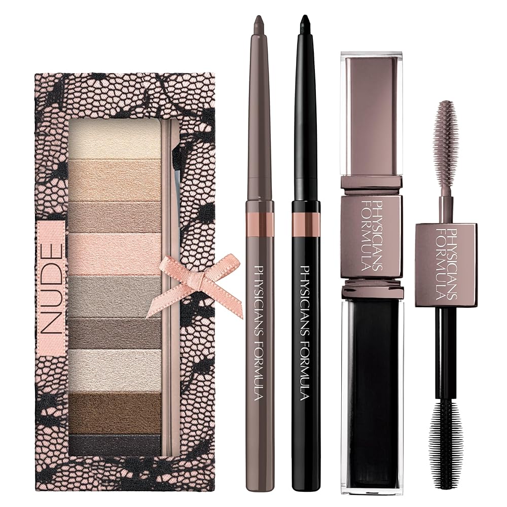 Physicians Formulation Shimmer Strips Customized Eye Enhancing Set with Eyeshadow, Eyeliner, and Mascara in Nude